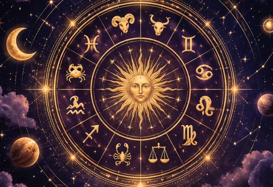 Original themed illustration for Horoscope Reading